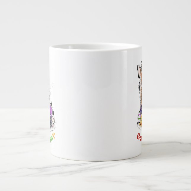 Got Eier? Funny Oaster Bunny Eggs Jumbo-Tasse (Vorderseite)