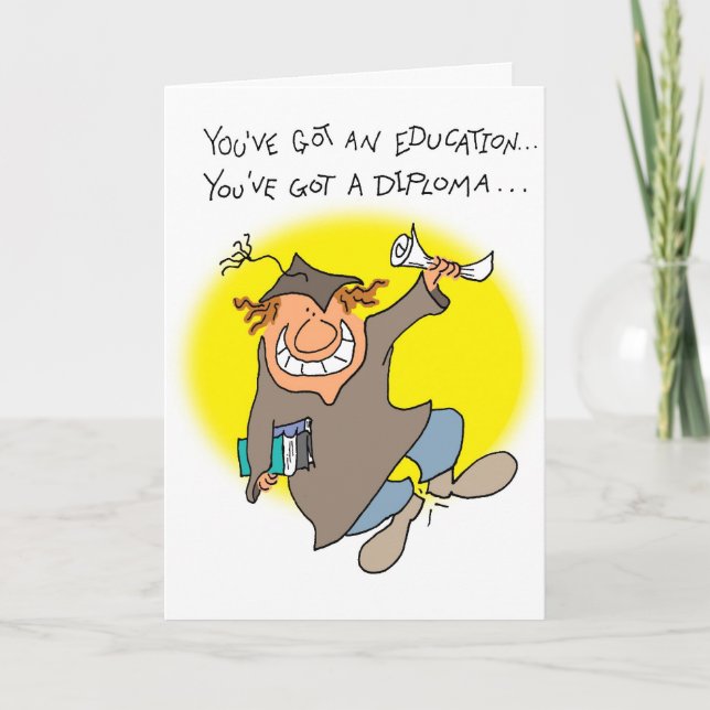 Got ein Diplom Karte (Vorderseite)