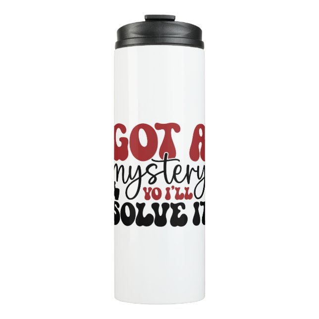 Got ein Rätsel, das du lösen wirst Thermosbecher (Vorderseite)