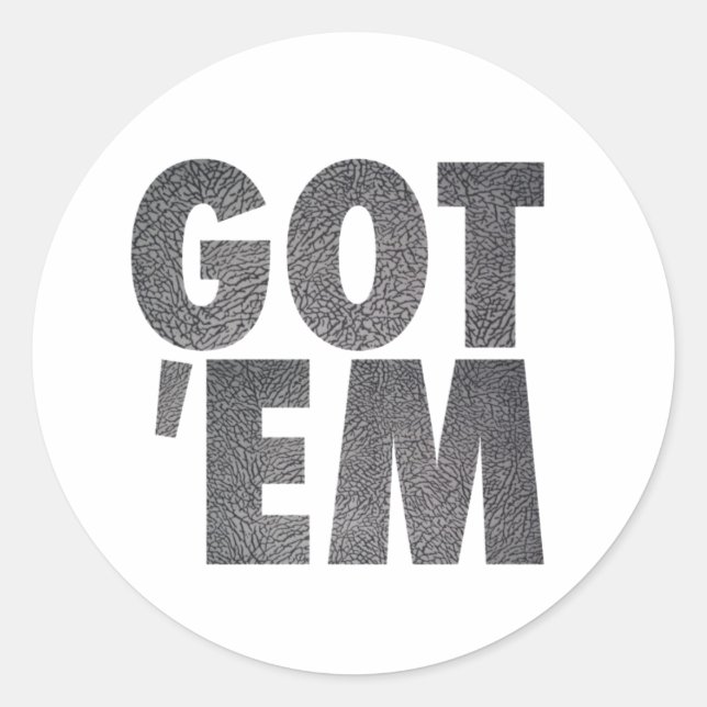 GOT ELEPHANT CEMENT RUNDER AUFKLEBER (Vorderseite)