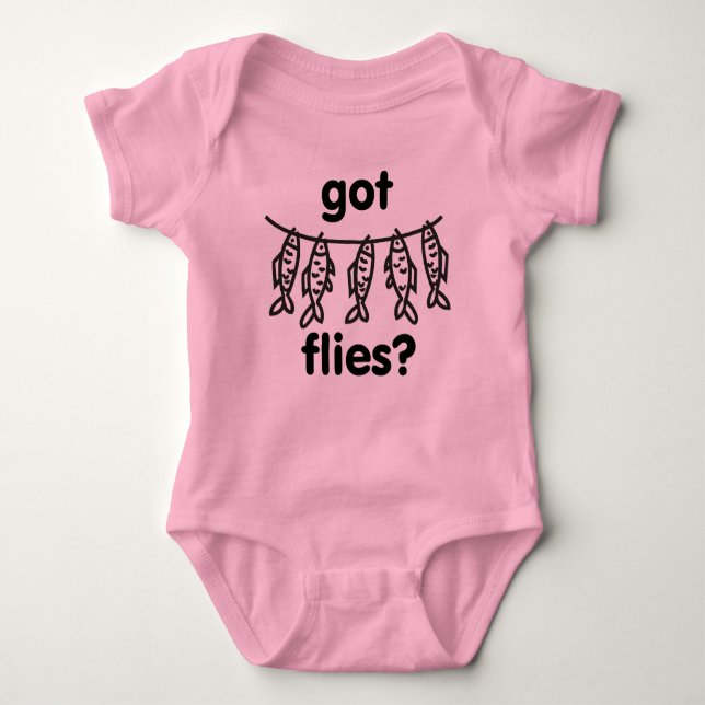 got Fliegen Baby Strampler (Vorderseite)