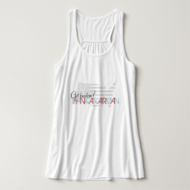 Got Freiheit? Vielen Dank an Airman Tank Top (Design Vorderseite)