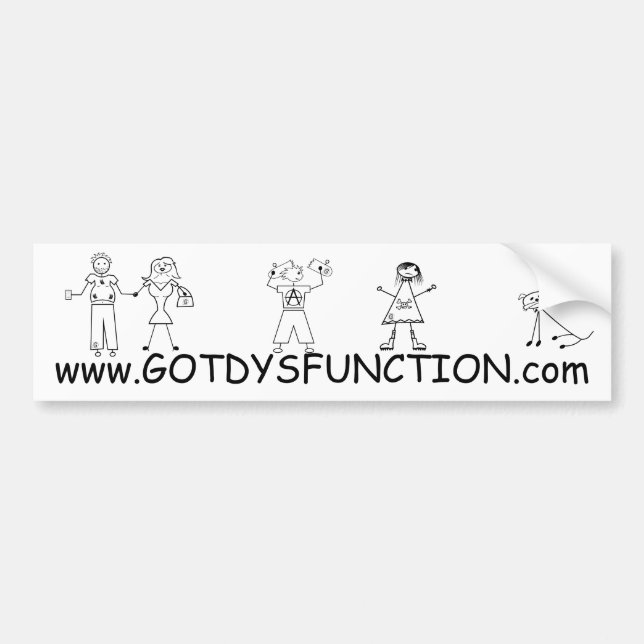 Got Funktionsstörungswebsite-Autoaufkleber Autoaufkleber (Vorne)