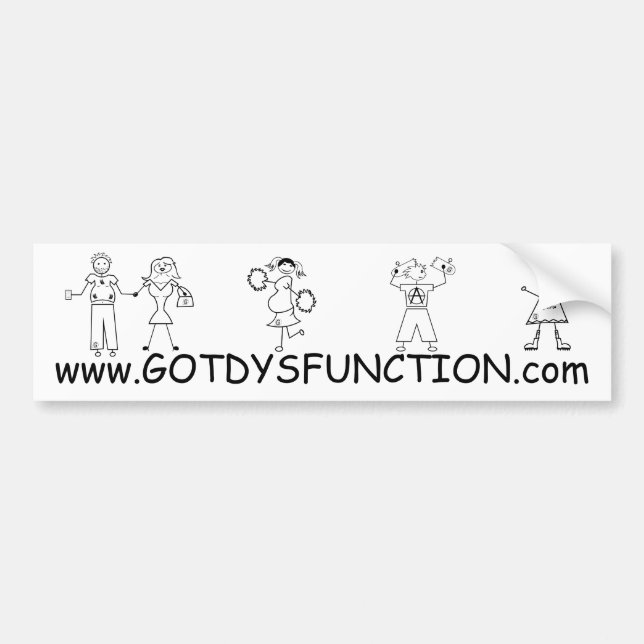 Got Funktionsstörungswebsite-Autoaufkleber Autoaufkleber (Vorne)