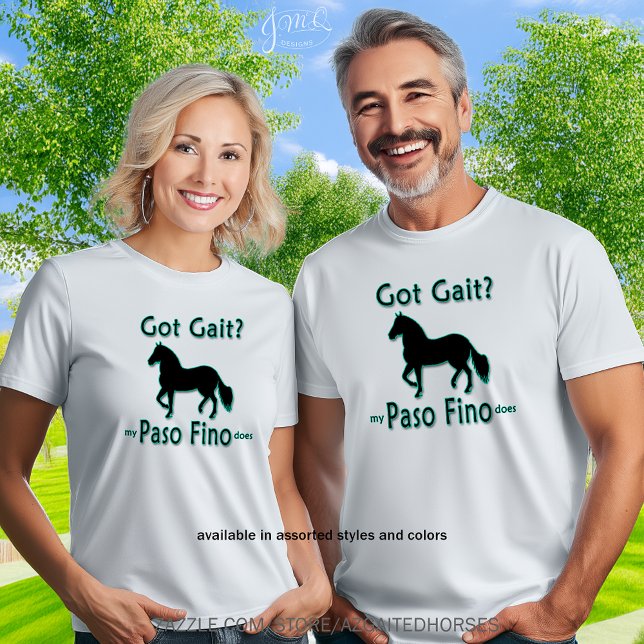 Got Gait Paso Fino Horse Graphic T-Shirt (Got Gait? Paso Fino horse silhouette graphic tee 🐎)