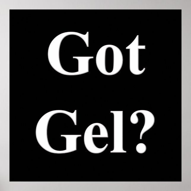 Got Gel Poster Matte (Vorne)
