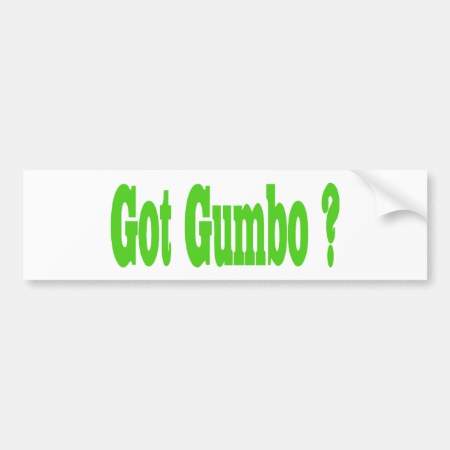 Got Gumbo Sticker Autoaufkleber (Vorne)