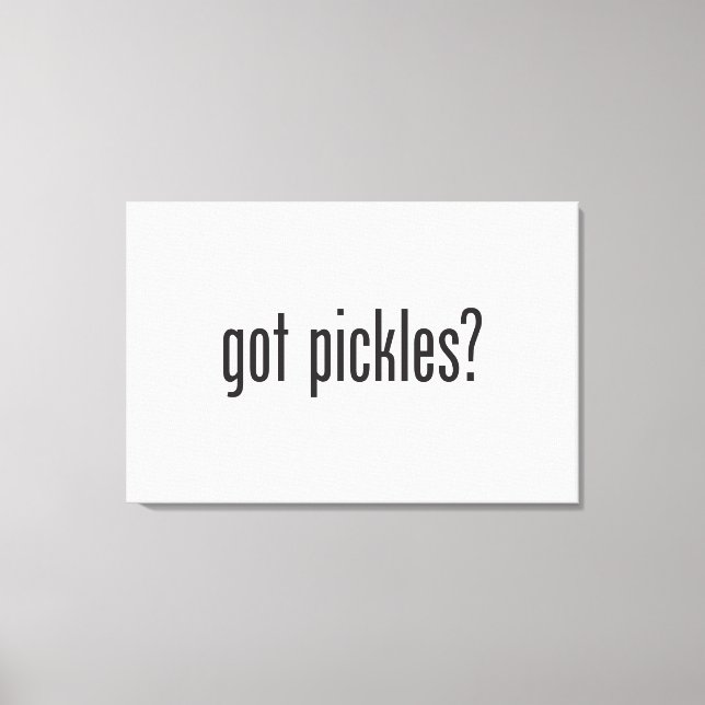 got Gurken Leinwanddruck (Vorderseite)