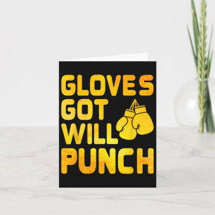 Got Handschuhe bringen Boxer-Sport-Kraftspiel auf Karte