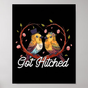 Got Hochzeitspaare Braut- und Gräuelfreunde Poster