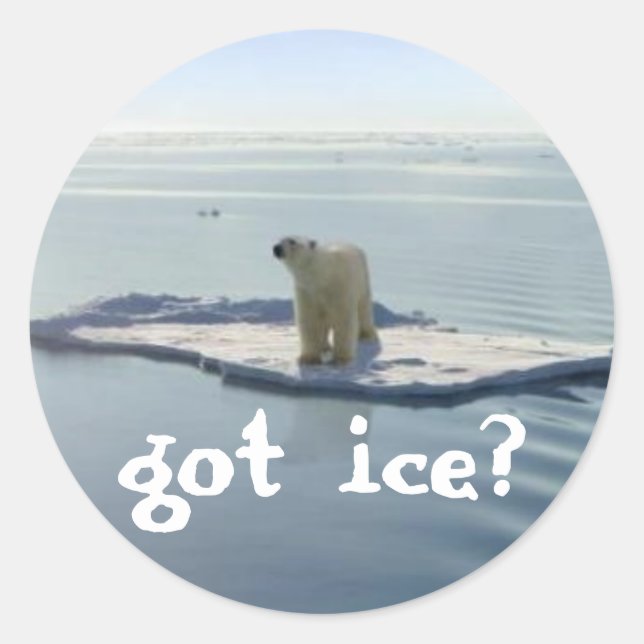 GOT ICE? RUNDER AUFKLEBER (Vorderseite)