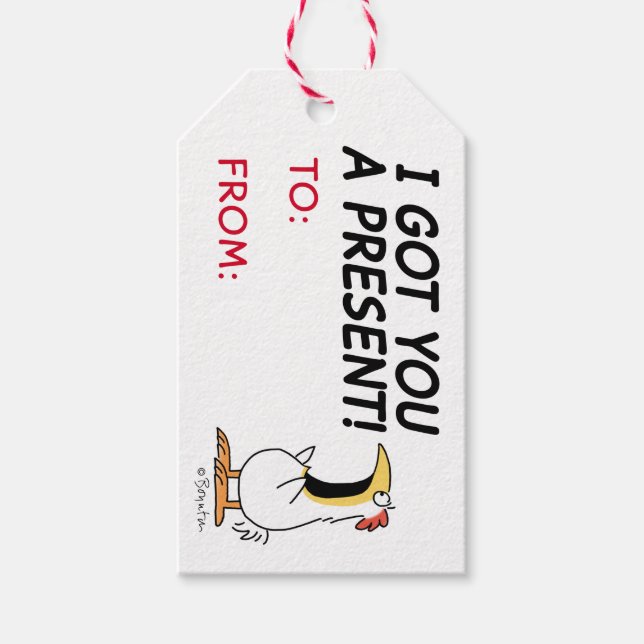 GOT IHNEN EINE AKTUELLE SHOUTCHICKEN Sandra Boynto Geschenkanhänger (Vorderseite)