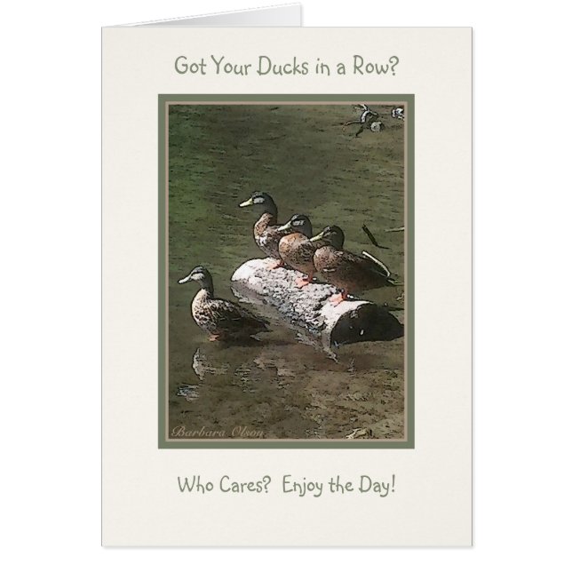 Got Ihre Enten in einer Reihe? (Vorne)