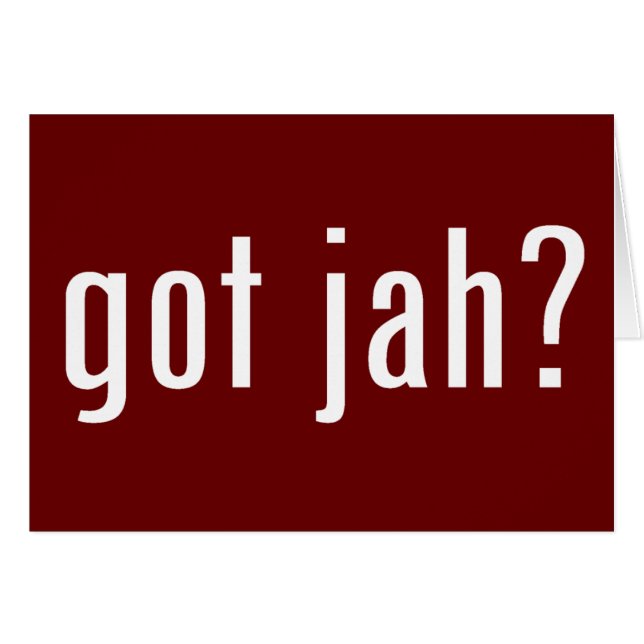 got jah? (Vorderseite (Horizontal))
