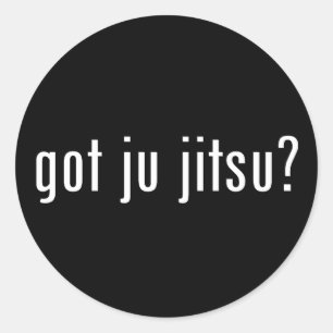 got ju jitsu? runder aufkleber