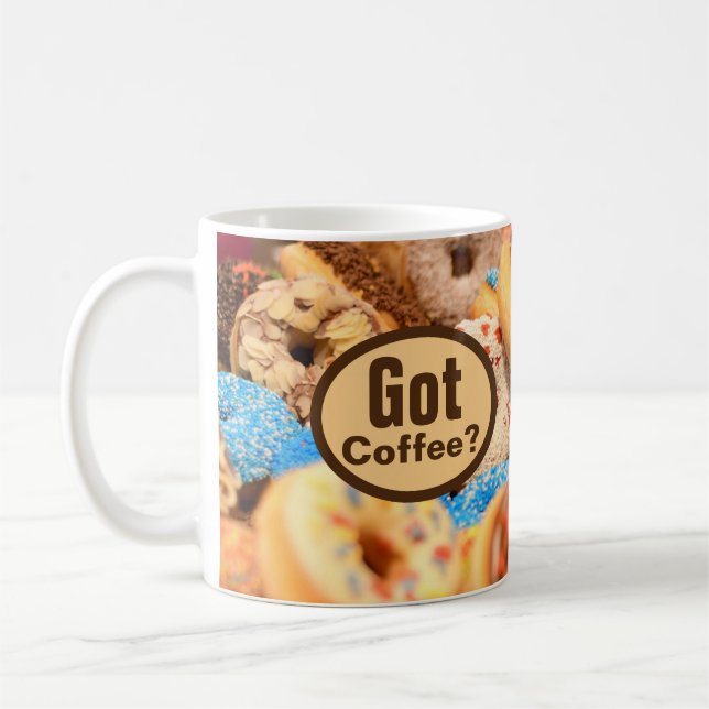 Got Kaffee Donut Doughnut Themenwelt Tasse (Links)