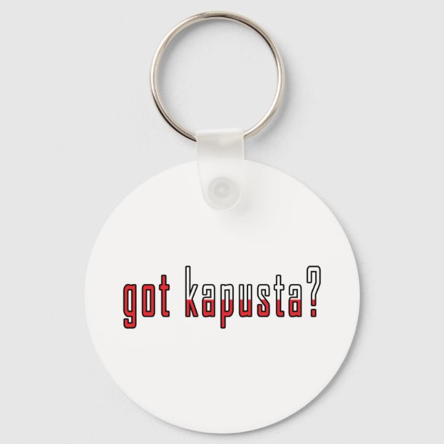 got kapusta? Flag Schlüsselanhänger (Vorderseite)
