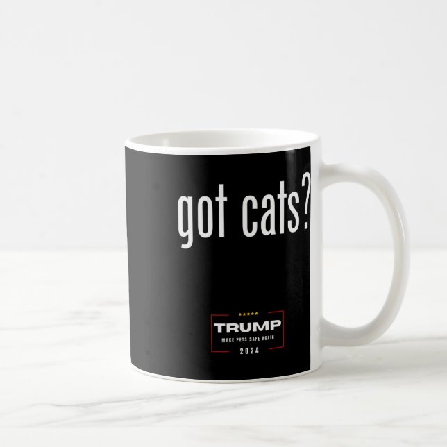 Got Katzen, die die Hunde essen - Trump macht Tier Kaffeetasse (Rechts)
