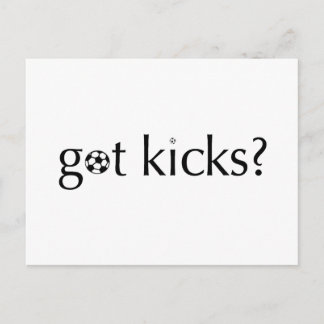 Got Kicks? Postkarte