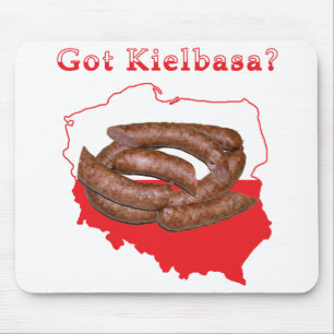 Got Kielbasa polnische Karte Mousepad