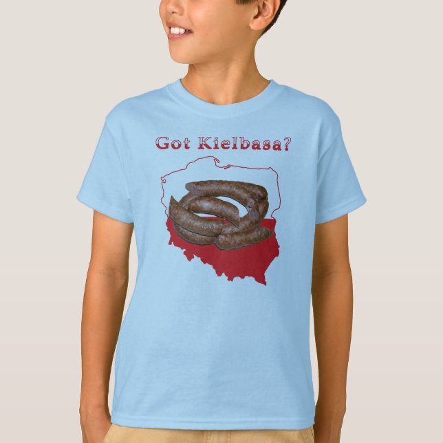 Got Kielbasa polnische Karte T-Shirt (Vorderseite)