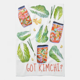 GOT Kimchi? Geruchliche Zutaten Wasserfarbspass Geschirrtuch