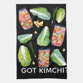 GOT Kimchi? Geruchliche Zutaten Wasserfarbspass Geschirrtuch