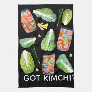 GOT Kimchi? Geruchliche Zutaten Wasserfarbspass Geschirrtuch