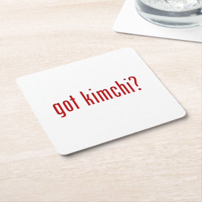 got Kimchi? Rechteckiger Pappuntersetzer (angewinkelt)