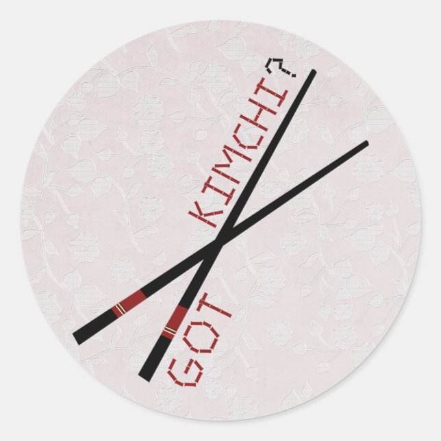 Got Kimchi? Runder Aufkleber (Vorderseite)