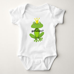 got Kisses Prinz Frosch Märchen lustigen Witz Baby Strampler
