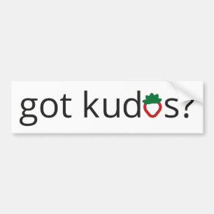 Got Kudos? Autoaufkleber