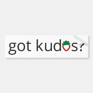 Got Kudos? Autoaufkleber