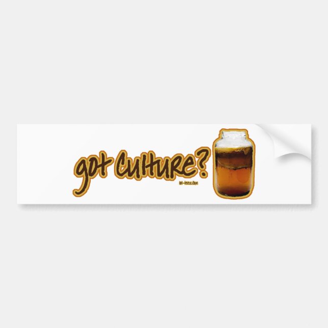 Got Kultur? Kombucha Autoaufkleber (Vorne)