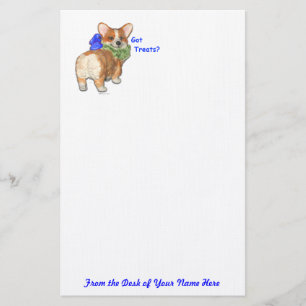 "Got Leckereien?" Corgi-Briefpapier Briefpapier