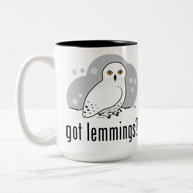 got Lemminge? Zweifarbige Tasse (Links)