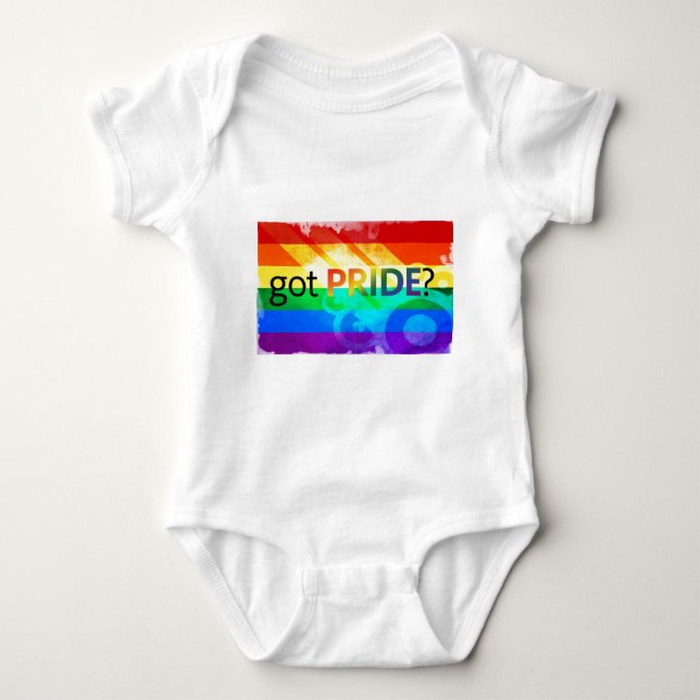 Got-LGBT-Flagge Baby Strampler (Vorderseite)