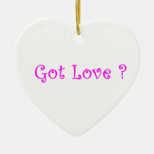 Got Liebe Keramikornament