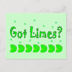 Got Limes Confetti, Limone Liebhaber Shirts und Ge Postkarte