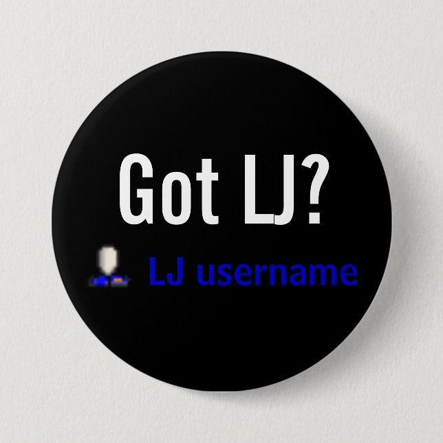 Got LJ? Knopf Button (Vorderseite)