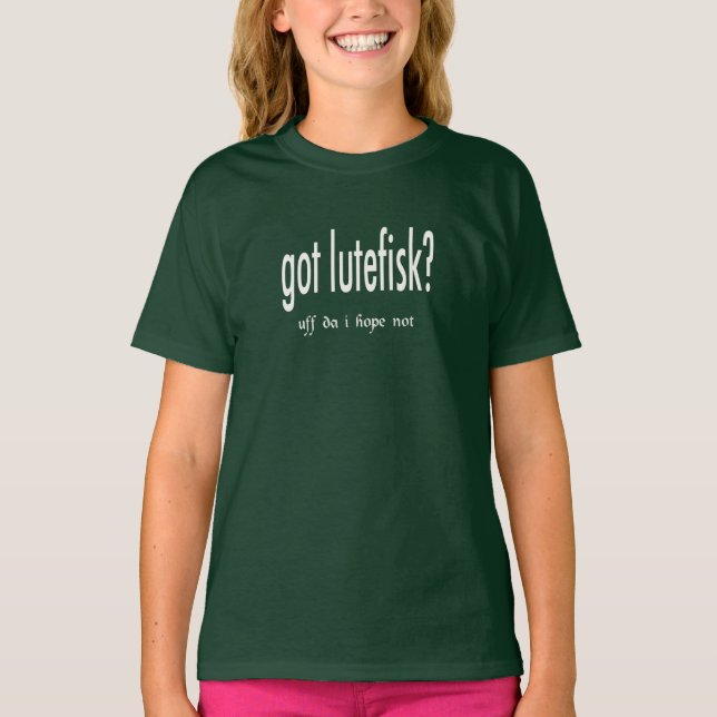 got lutefisk? Lustige skandinavische Küche T-Shirt (Vorderseite)