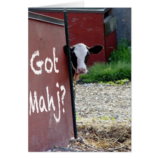 Got Mahj? Notecard (Vorne)