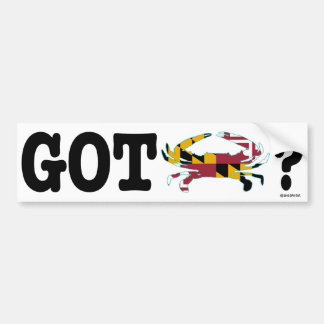 Got Maryland-Krabben-Autoaufkleber Autoaufkleber
