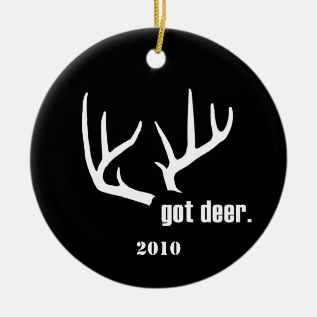 Got? Maßgeschneiderte Jägererfolge Keramikornament (Vorne)