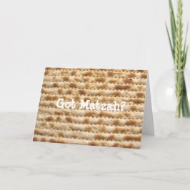 Got Matzah? Passahfest-/Pesachgrußkarte Karte