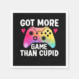 Got mehr Spiel als Cupid Valentine Video Game Serviette