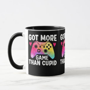 Got mehr Spiel als Cupid Valentine Video Game Tasse