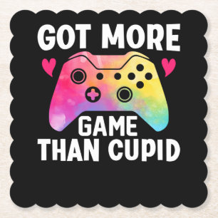 Got mehr Spiel als Cupid Valentine Video Game Untersetzer