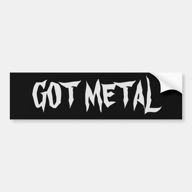 Got Metal Autoaufkleber (Vorne)