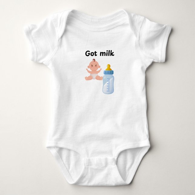 Got Milch Baby Strampler (Vorderseite)